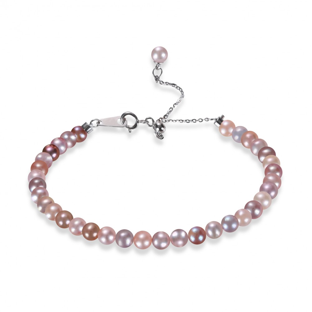4.5 5.0mm Multicolor Freshwater Pearl Bracelet AAAA Quality